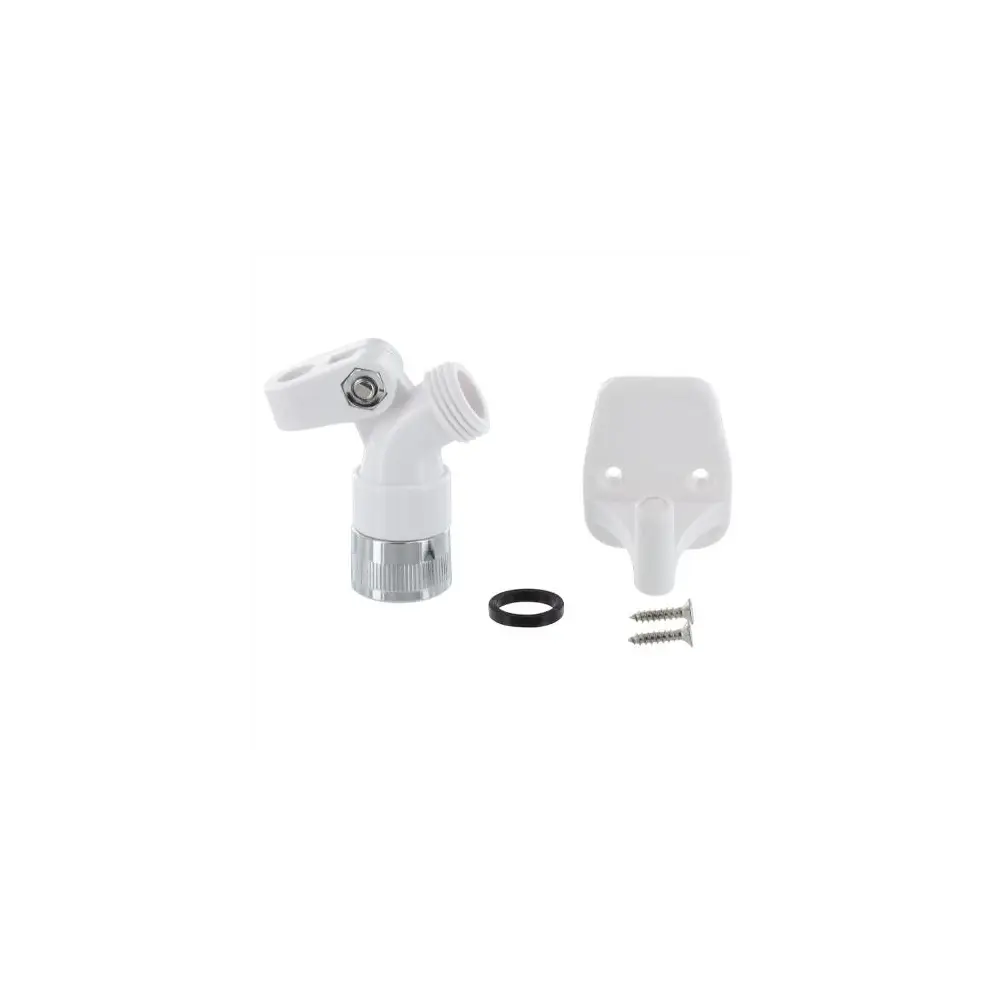 Shower Head Wall Mount w/ Swivel - White - VALPF276003
